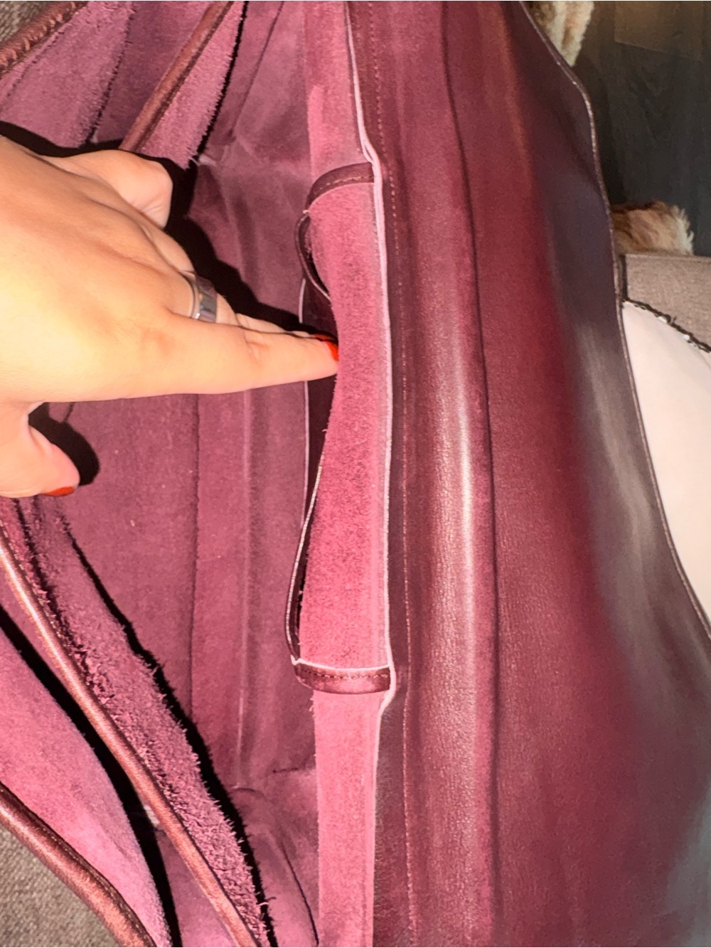 Burgundy Coach diplomat Briefcase - Picture 10 of 11